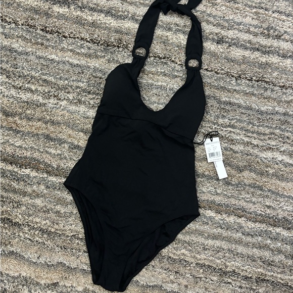 Robin Piccone Black One Piece Swimsuit Sz 12 NWT | Robin Piccone One Piece Swim - Picture 13 of 15